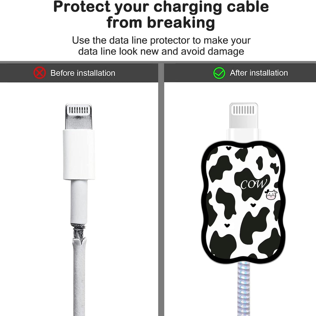 Monochrome Edition – iPhone Charger Cover (With Wire Protector)