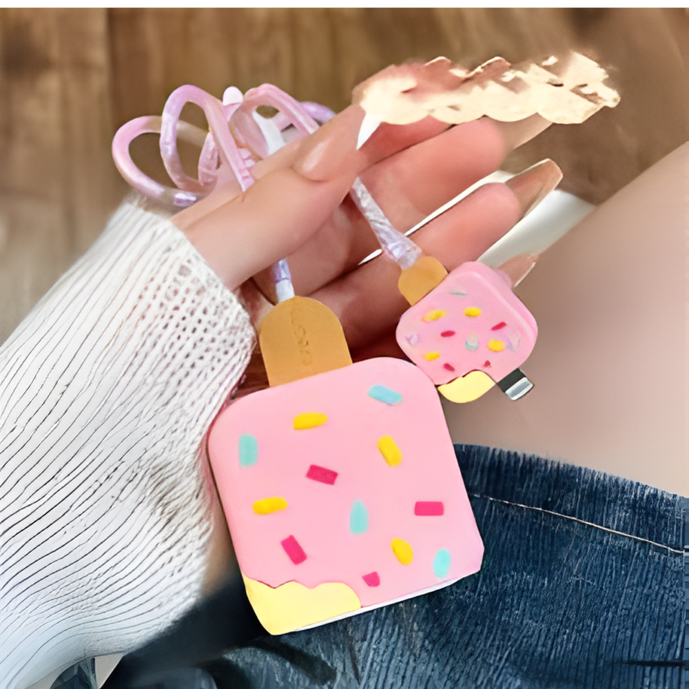 Ice Frost Edition – iPhone Charger Cover (With Wire Protector)