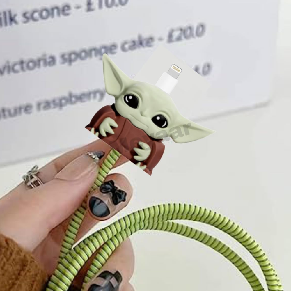 Baby Yoda Edition – iPhone Charger Cover (With Wire Protector)