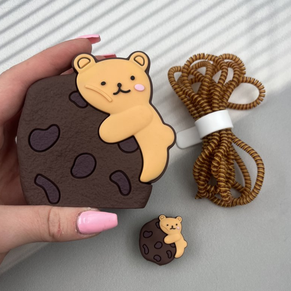 Cookie Bear Edition – iPhone Charger Cover (With Wire Protector)