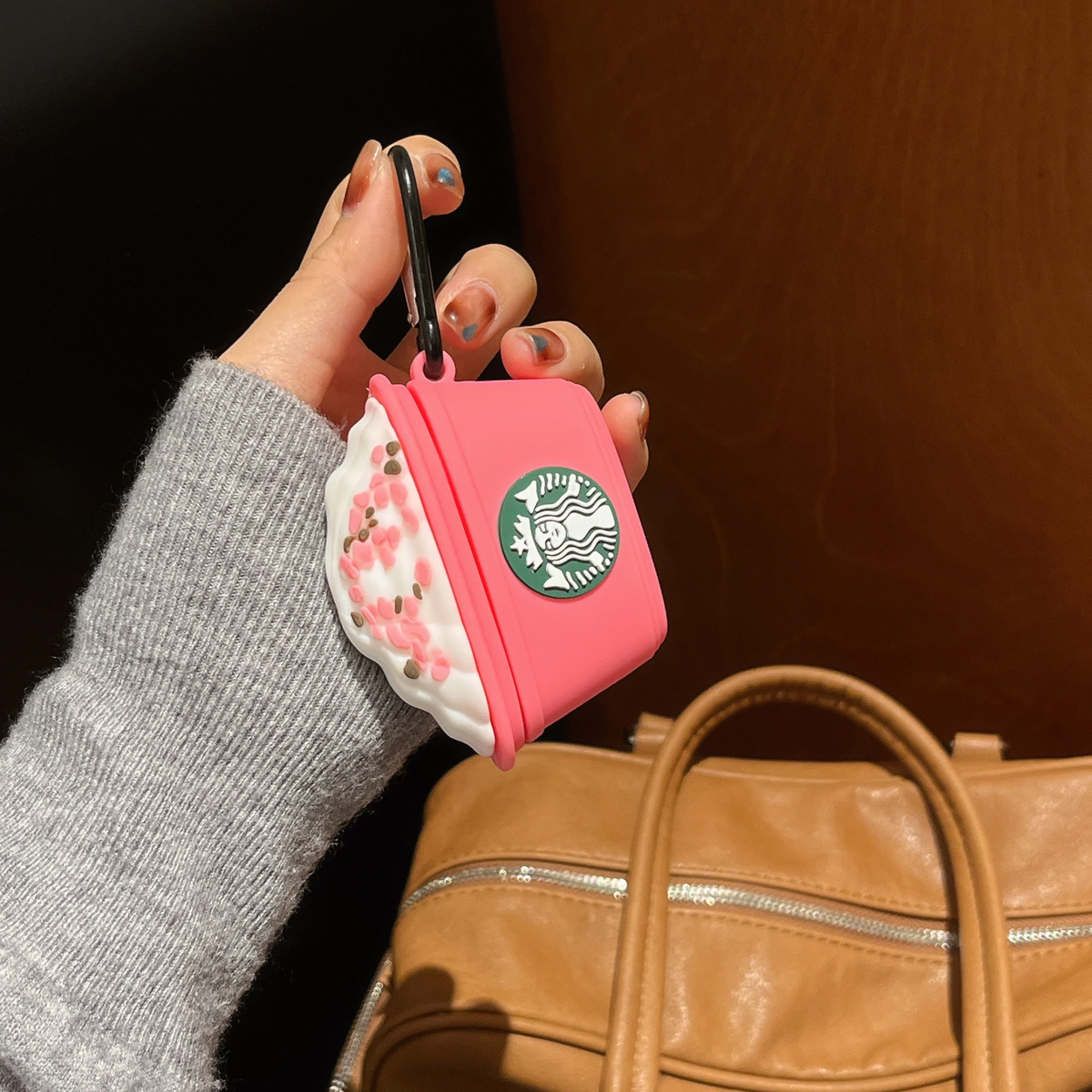 Starbucks Pink Airpods - Premium Silicone Case Apple Airpods Cover