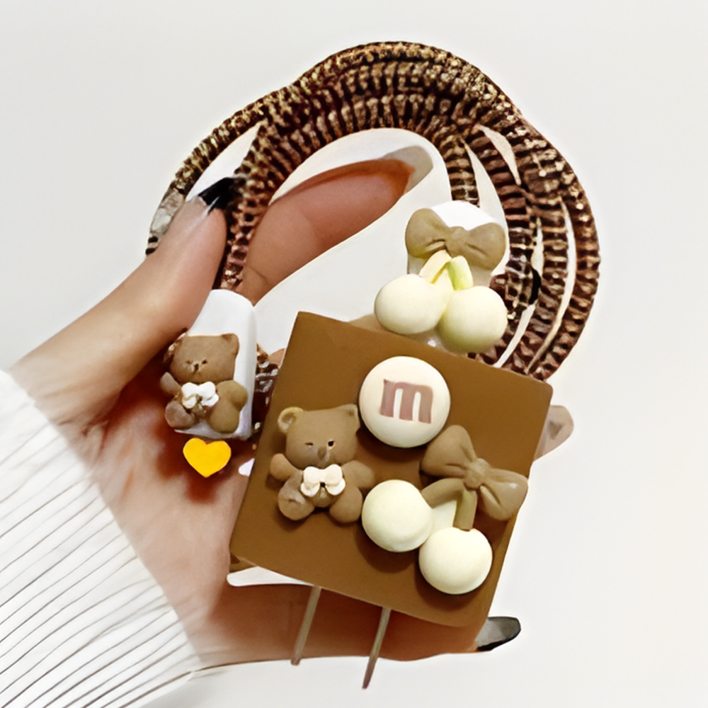 3D Teddy Edition – iPhone Charger Cover (With Wire Protector)