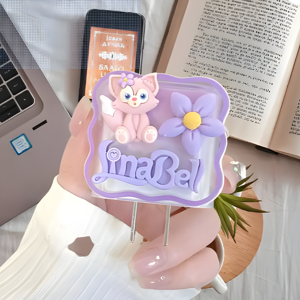 3D Meow Meow Edition – iPhone Charger Cover (With Wire Protector)