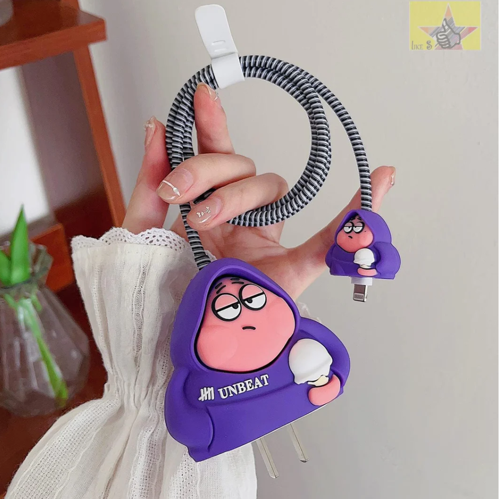 Patrick Star SpongeBob Edition – iPhone Charger Cover (With Wire Protector)