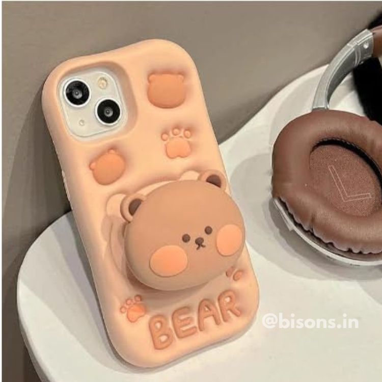 Beary Bop iPhone Case (With Built-in Stand)