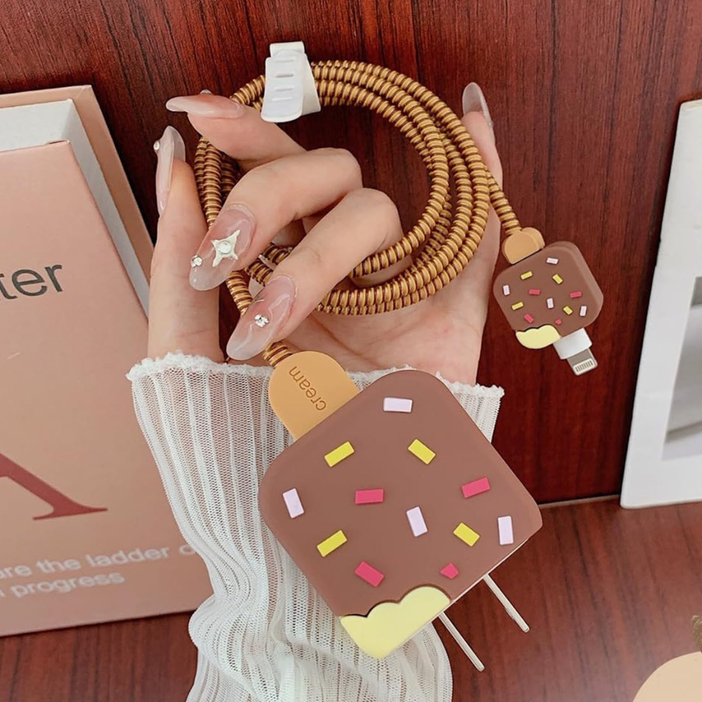 Ice Frost Edition – iPhone Charger Cover (With Wire Protector)