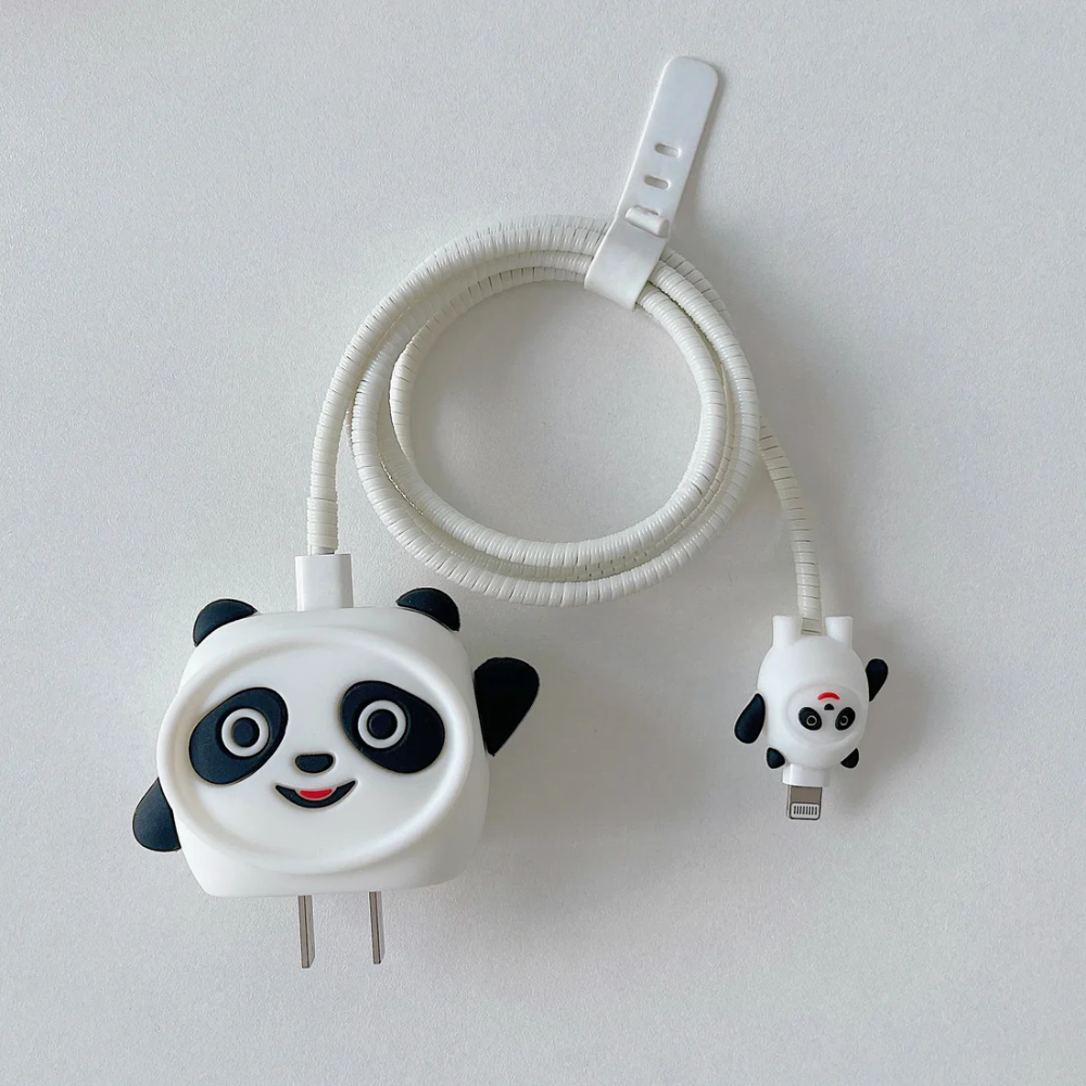 Panda Edition – iPhone Charger Cover (With Wire Protector)