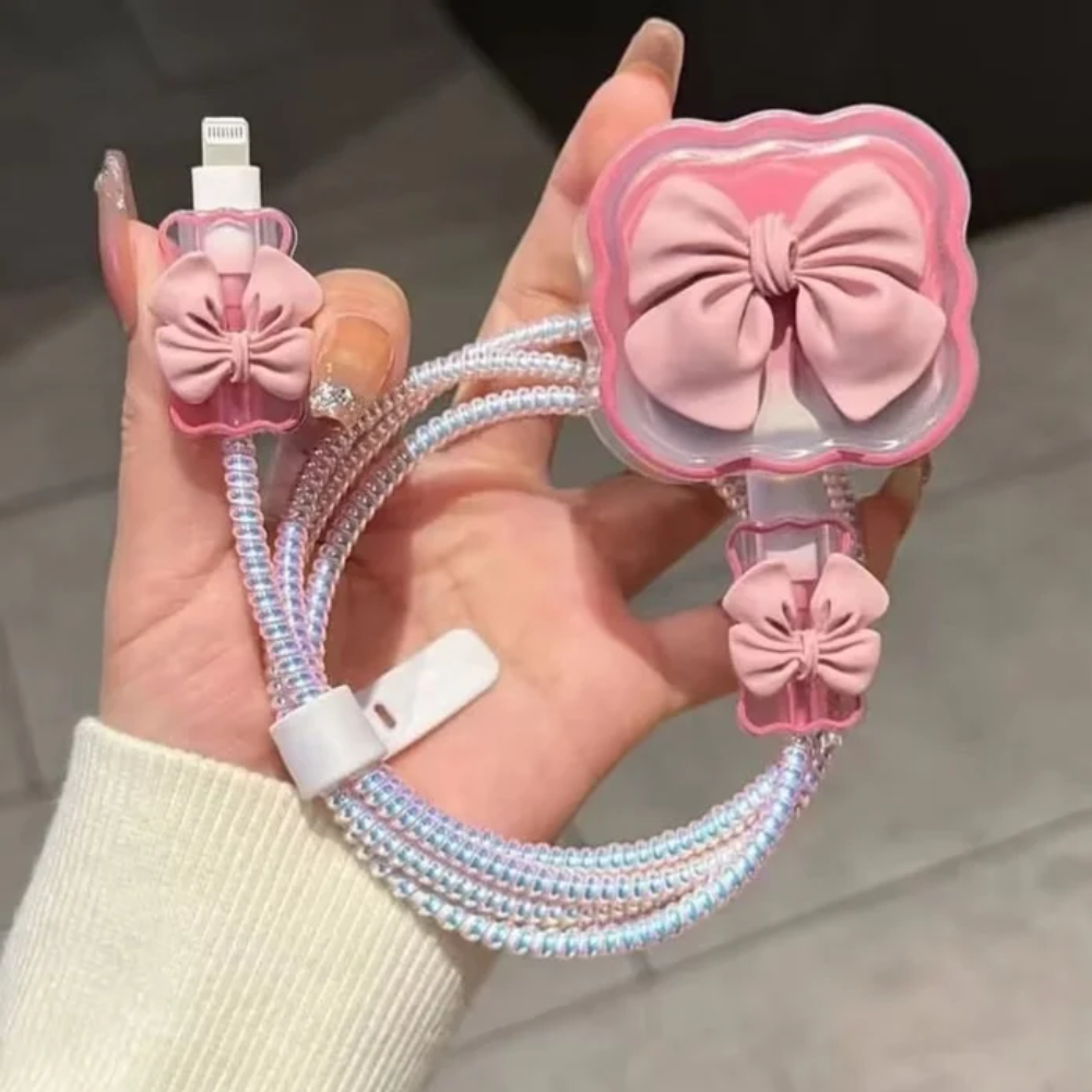 3D AuraBow Edition – iPhone Charger Cover (With Wire Protector)