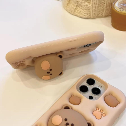 Beary Bop iPhone Case (With Built-in Stand)