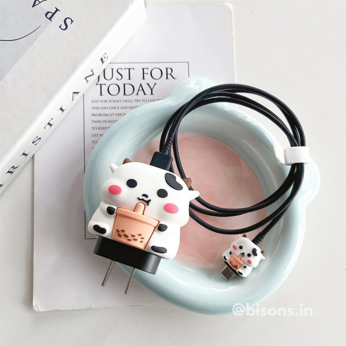 Cute Cow Edition – iPhone Charger Cover (With Wire Protector)