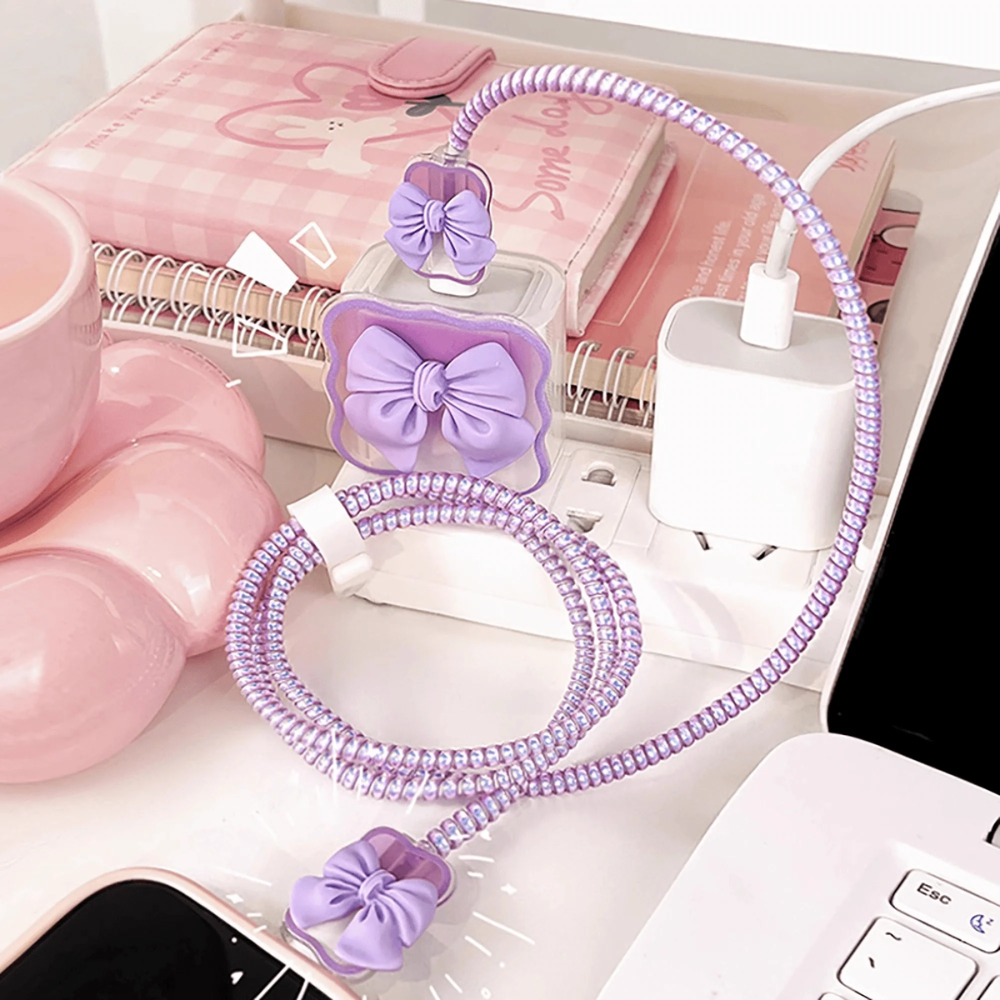 3D AuraBow Edition – iPhone Charger Cover (With Wire Protector)