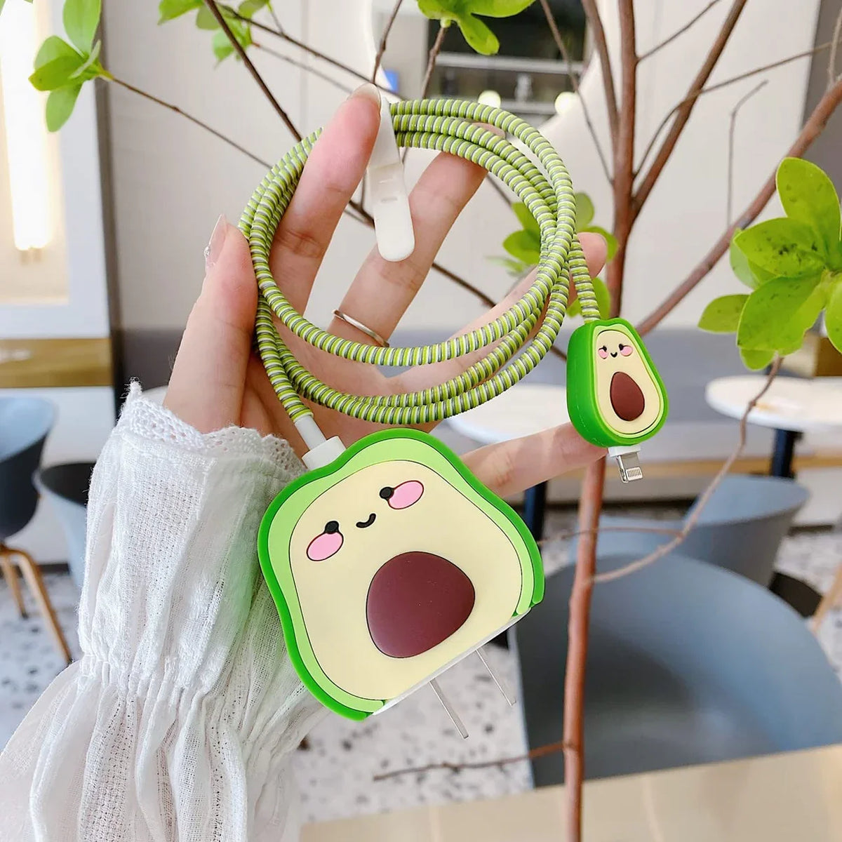 Avacado Edition – iPhone Charger Cover (With Wire Protector)
