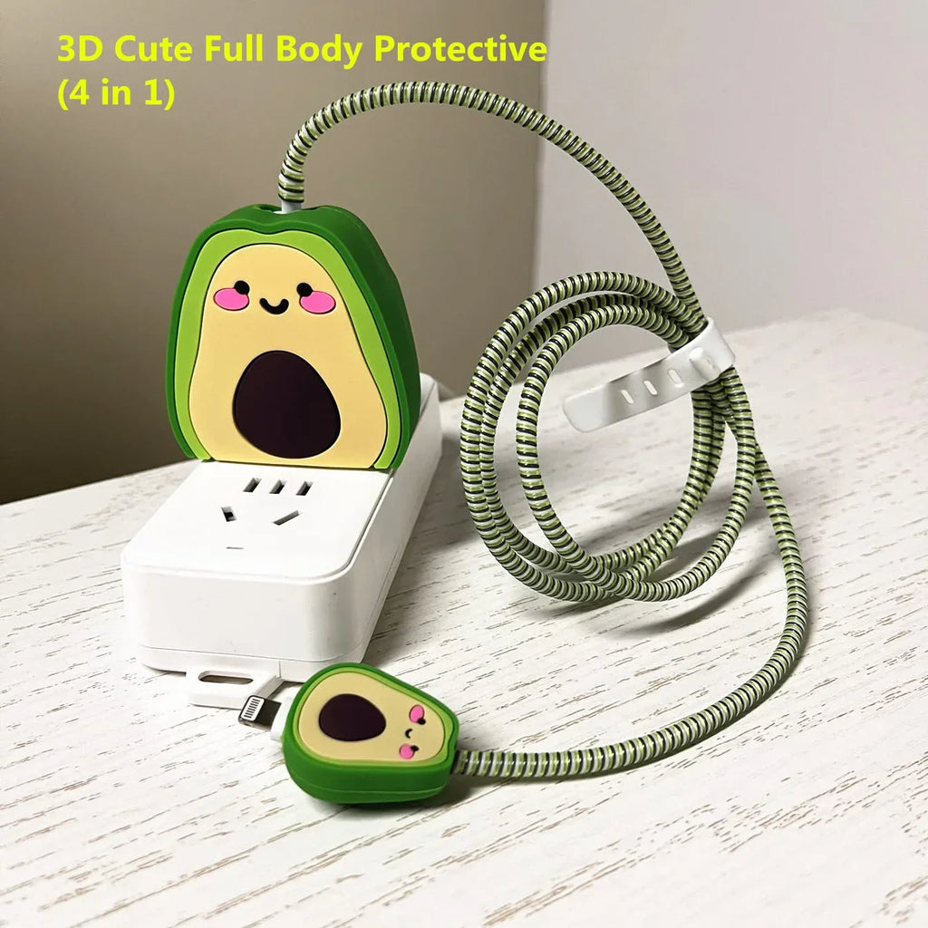 Avacado Edition – iPhone Charger Cover (With Wire Protector)