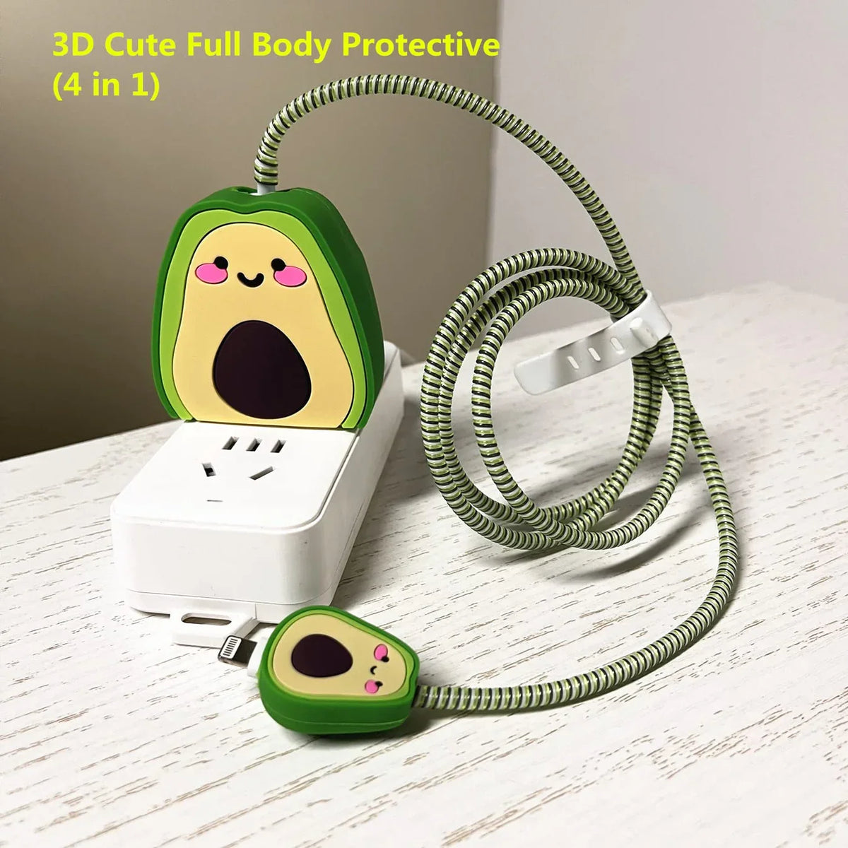 Avacado Edition – iPhone Charger Cover (With Wire Protector)
