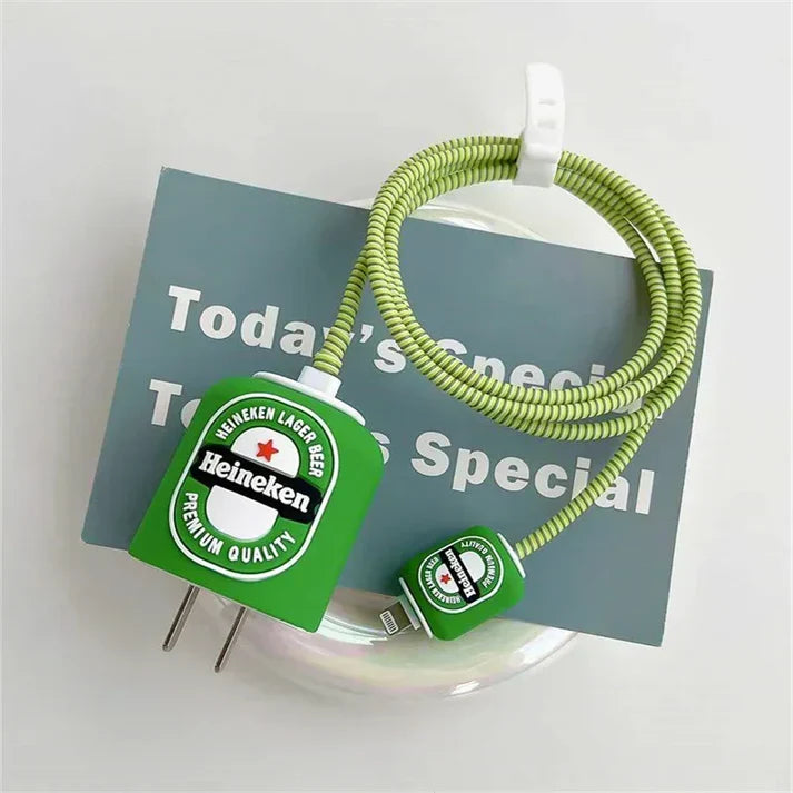 Beer Can Edition – iPhone Charger Cover (With Wire Protector)