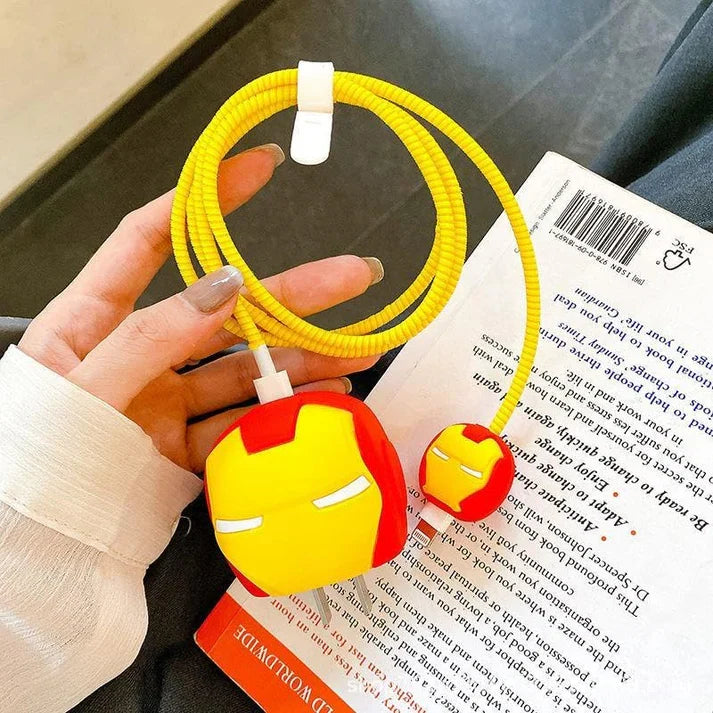 Stark Charge Armor - iPhone Charger Cover (With Wire Protector)