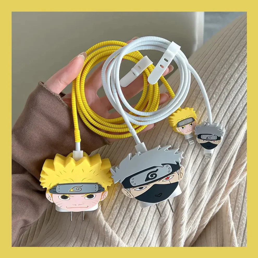 Naruto & Kakashi Edition – iPhone Charger Cover (With Wire Protector)