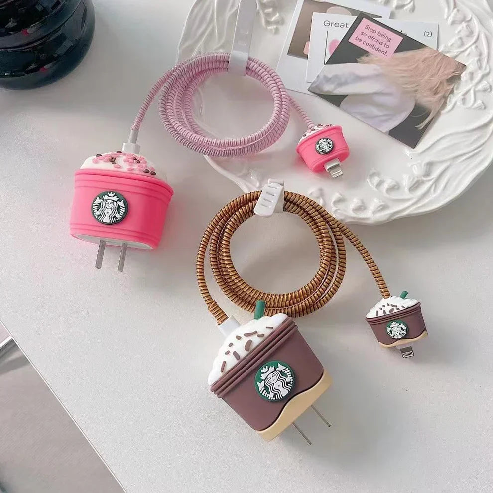 Starbucks Brown Edition – iPhone Charger Cover (With Wire Protector)