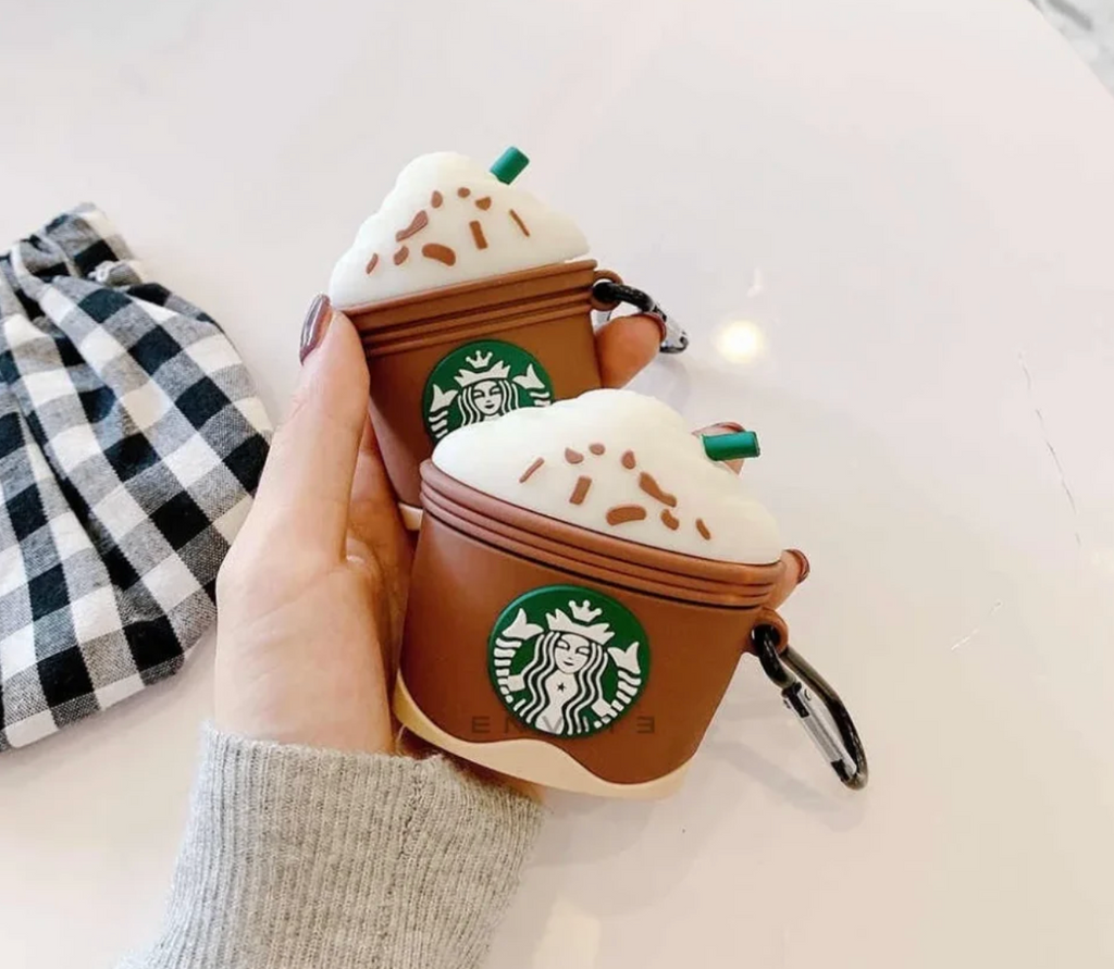Starbucks Brown Airpods - Premium Silicone Case Apple Airpods Cover