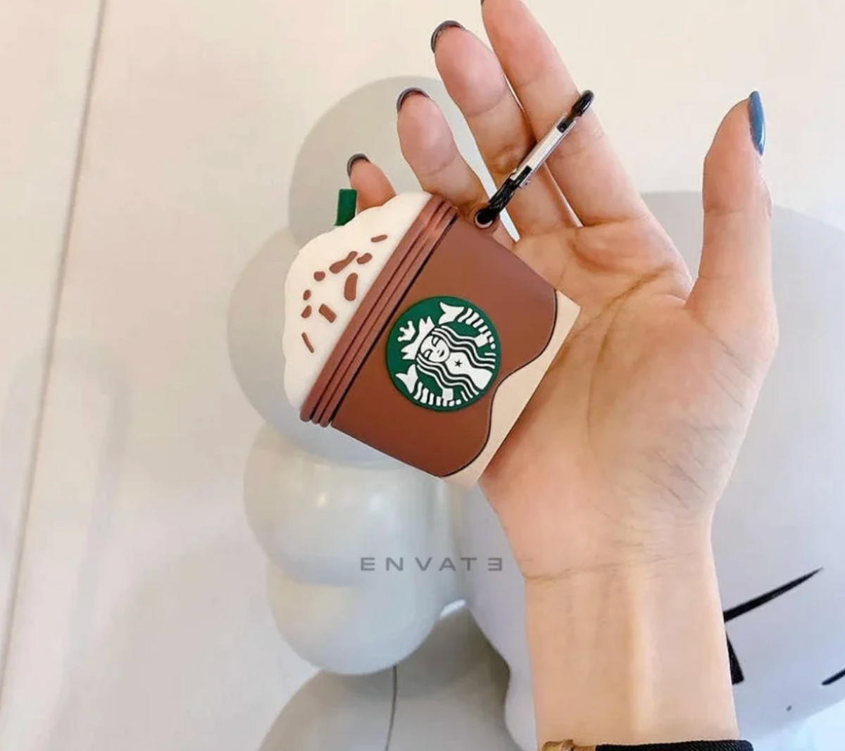 Starbucks Brown Airpods - Premium Silicone Case Apple Airpods Cover