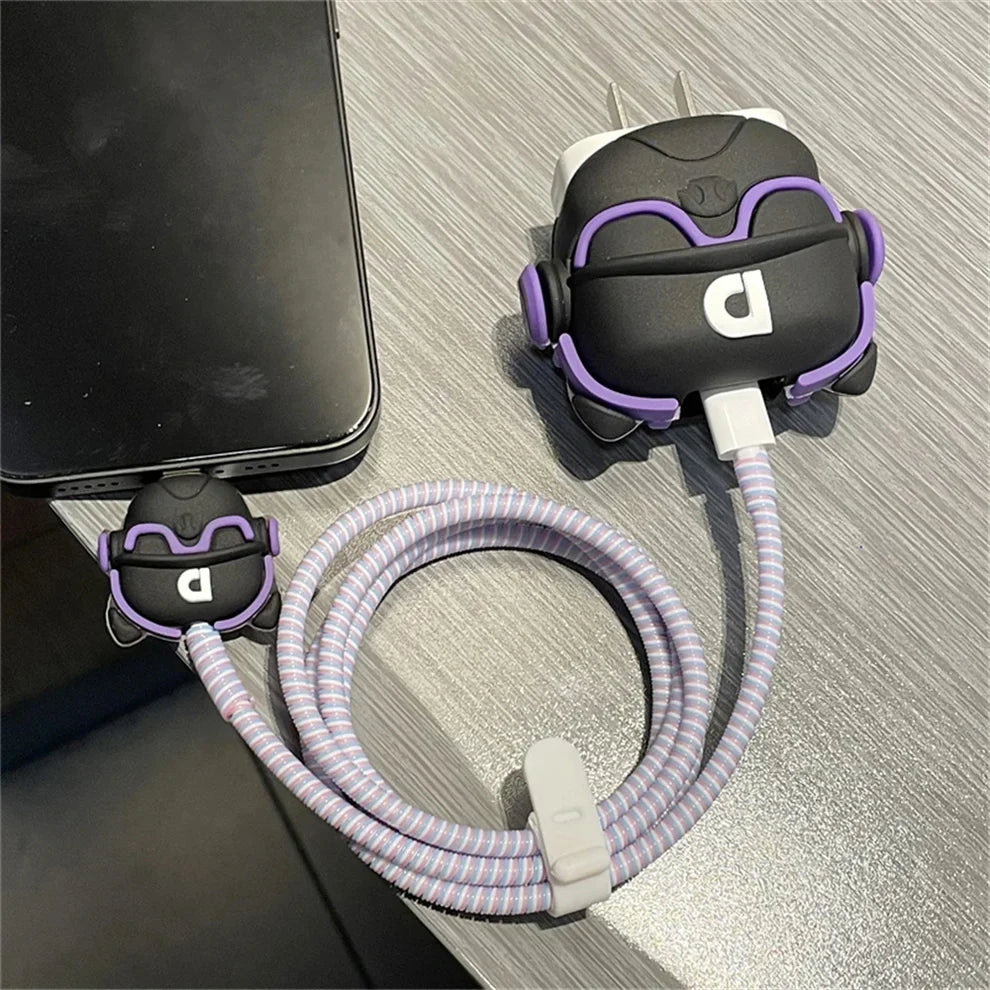 Trendy Dog Edition – iPhone Charger Cover (With Wire Protector)