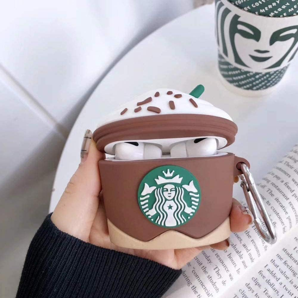 Starbucks Brown Airpods - Premium Silicone Case Apple Airpods Cover