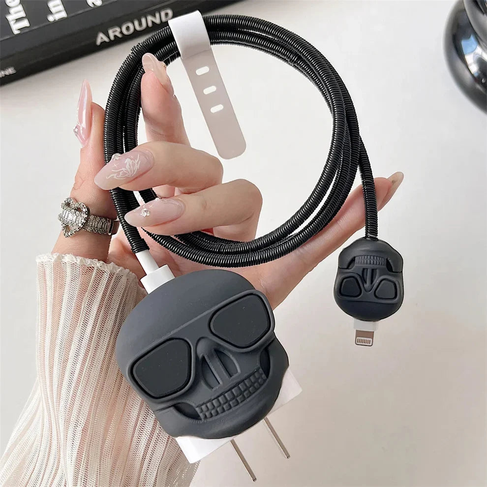 Drip Skull Edition – iPhone Charger Cover (With Wire Protector)